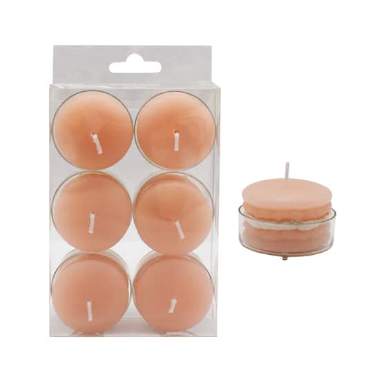 Unscented Macaron Tealight Candles by Ashland&#xAE;, 6ct.